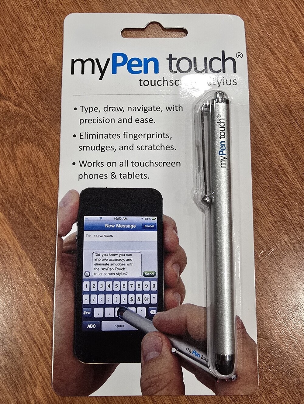 myPen Touch Capacitive Stylus for Cell Phone Tablet iPad Surface - New